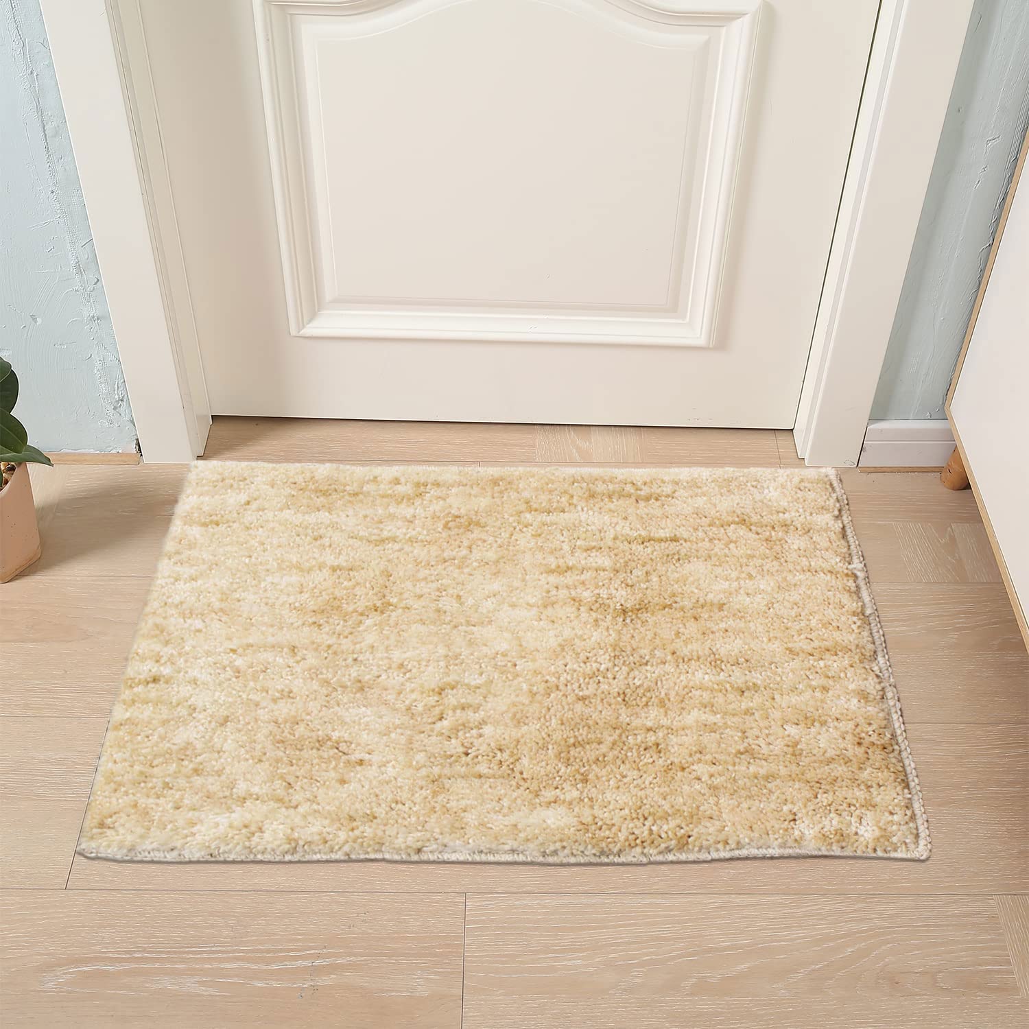 Bath Mat For Bathroom 1600 GSM Microfiber (38X58 cm, Gold)