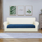 Rabbit Fur Sofa Cover 3 Seater (Teal, 68x183 cm)