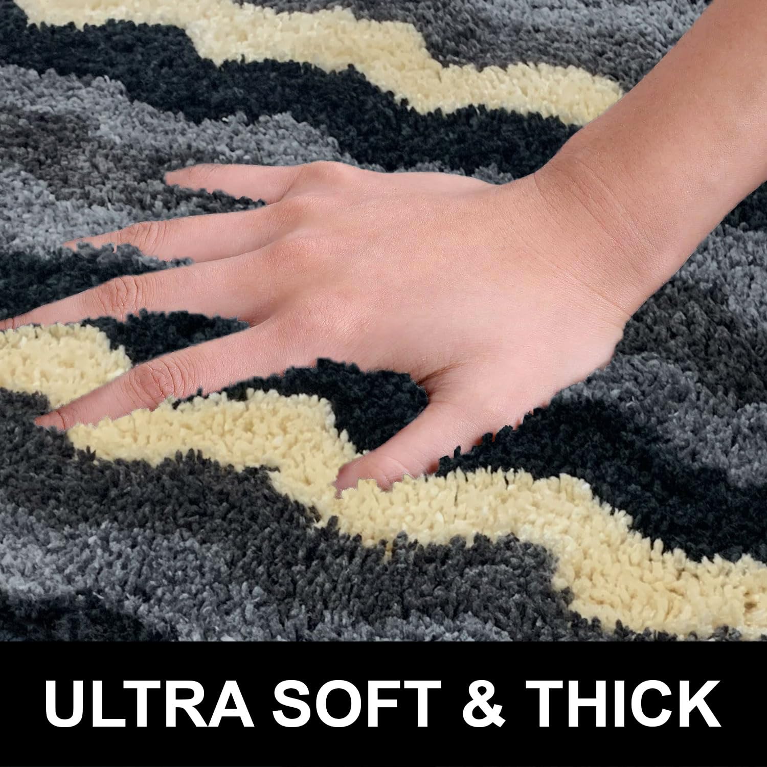 Birmingham Bathmat For Bathroom - (38x58 cm ,Shadow)