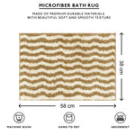 Berlin Bath Mat Super Sof Mat Pack of 2(38x58 cm ,Tabacco)