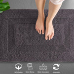 Paris Reversible Bath Mat 100% Cotton (Anthra, 40x60 cm)