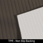Stripe Rabbit Fur Carpet for Livingroom (3x5 Feet, Cocoa)
