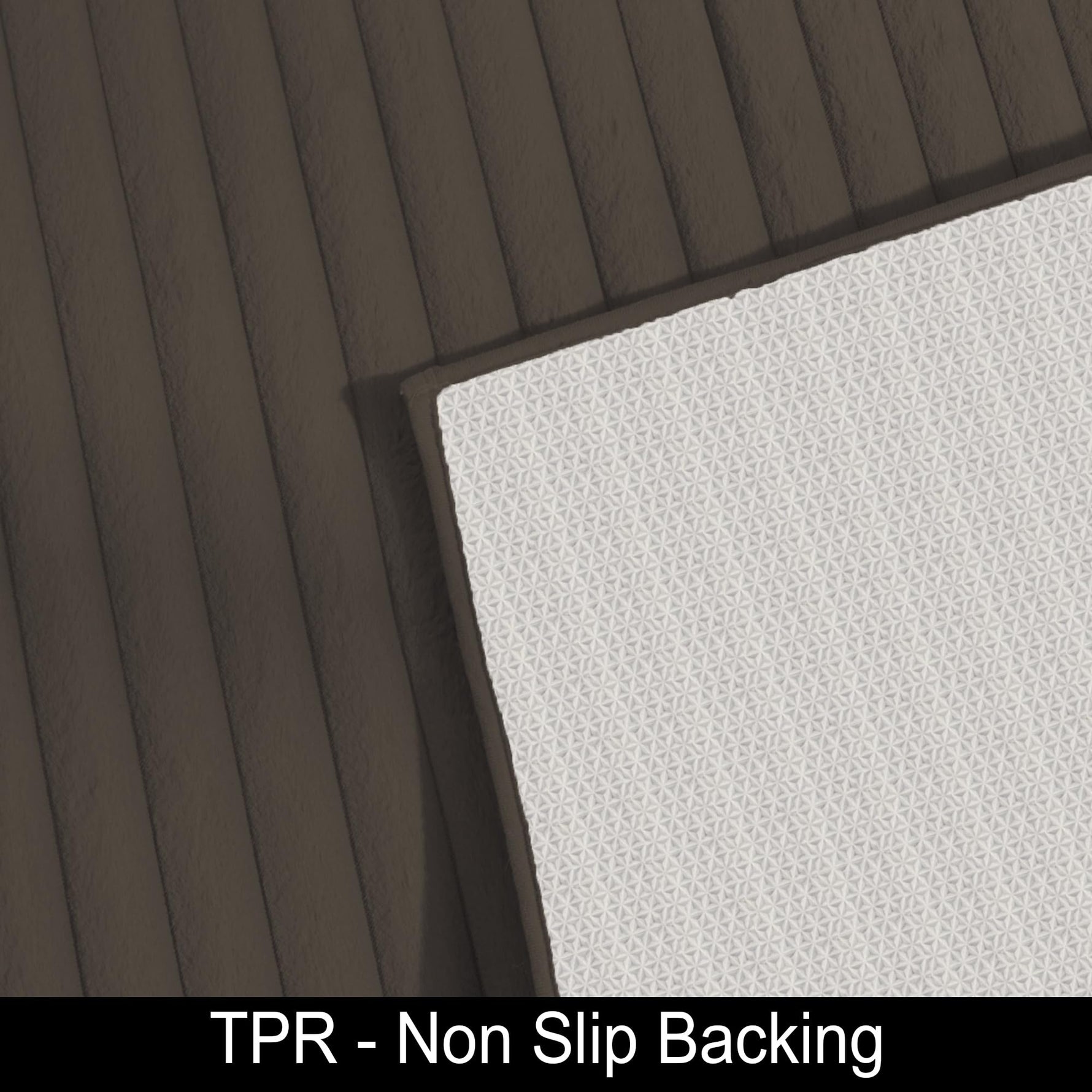 Stripe Rabbit Fur Carpet for Livingroom (3x5 Feet, Cocoa)