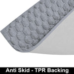 Turtle Rabbit Fur Carpet (4x6 Feet, Silver)