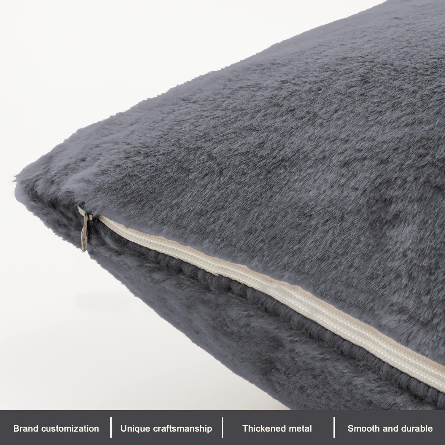 Rabbit Shape Carpet Grey 135 X 90 cm