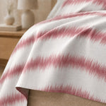 Double Bedsheet with 2 Pillow Covers 220 TC 100% Cotton Feel ( King Size Pink 90x100inch )