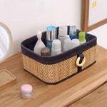 Brick Storage Box Bamboo (Natural ,30x20x12 cm)