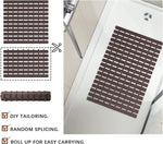 Shower Mat for Bathroom Anti Slip (Chocolate, 17x24 Inch)