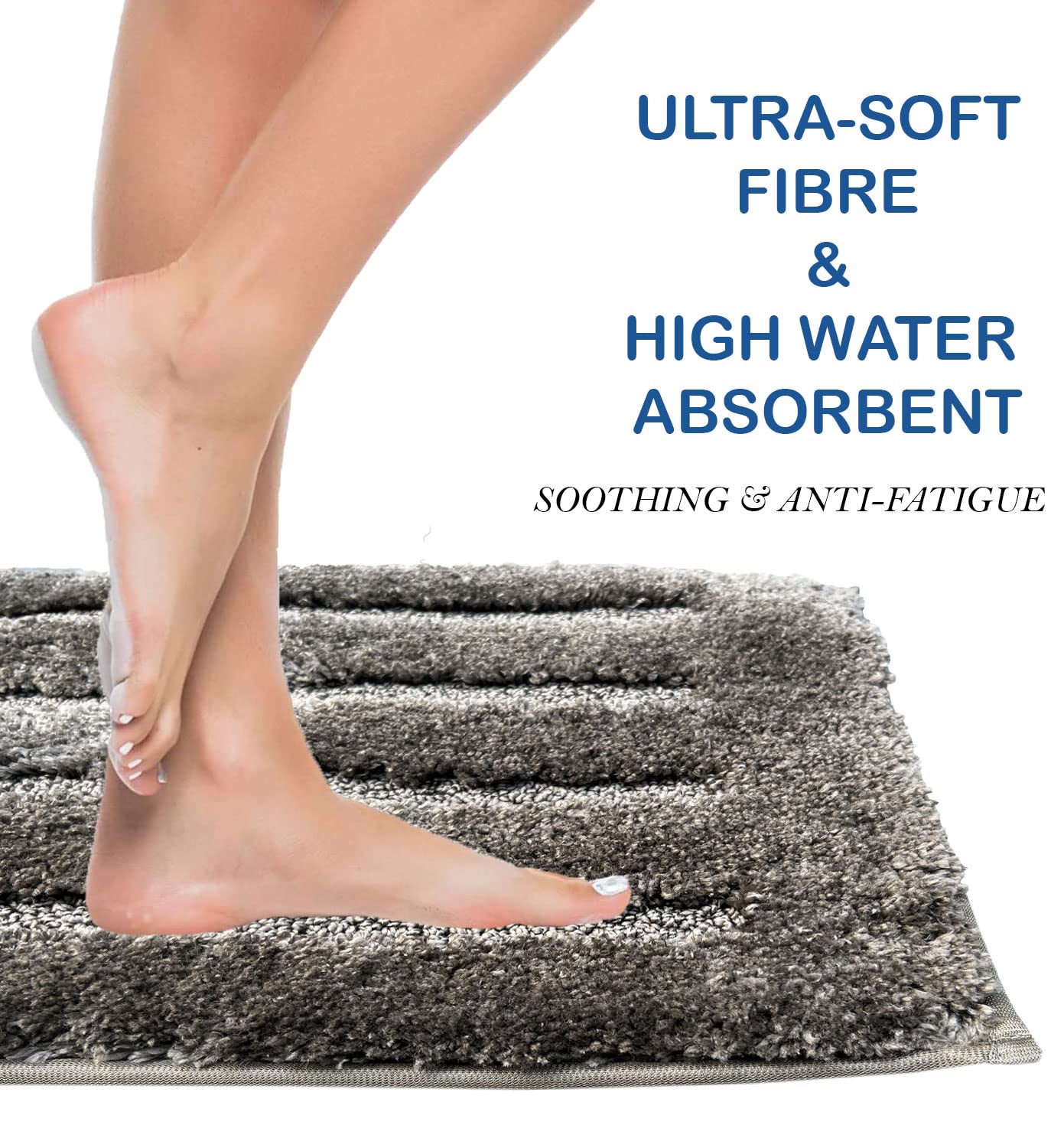 Bathmat 2500 GSM Microfiber (45cm x 75cm, Taupe)