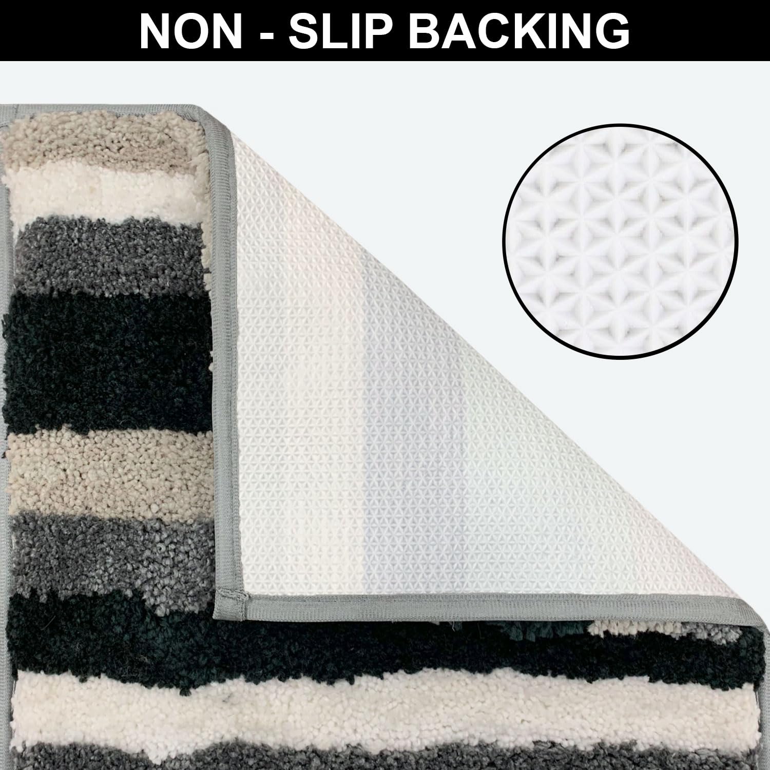Italia Combo Bath Mat  (40x60 cm, Aqua) Pack of 2