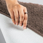 Vegas Microfiber Bath Mat (40x60 cm, Cocoa) Pack of 2