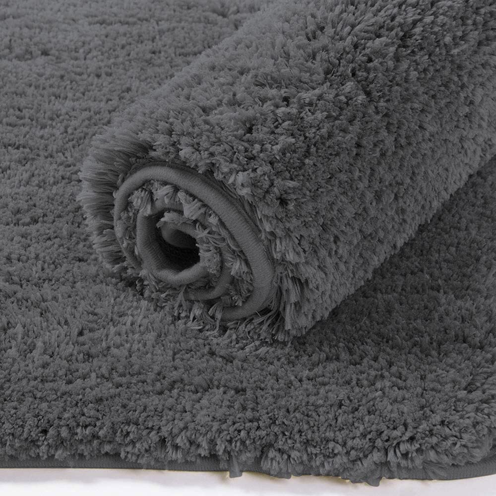 Newman Microfiber Bathmat 2500 GSM (45X75 Cm-Grey)