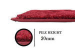 Classic Bath Mat 2500 GSM Microfiber (Maroon, 40 cm x 60 cm)