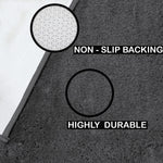 Newman Carpet 2500 GSM (Grey, 4x6 ft)