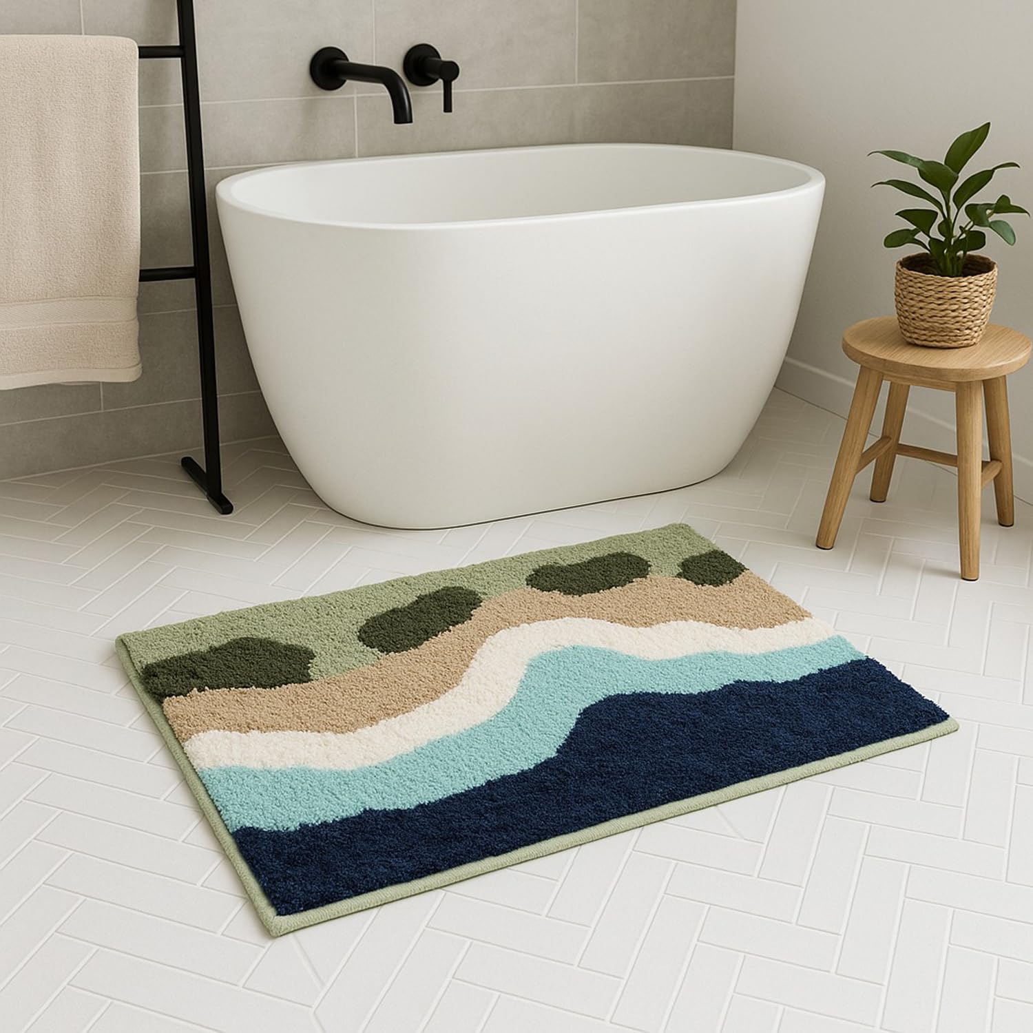 Canada Bath Mat Cloud (40x60 cm ,Aqua)