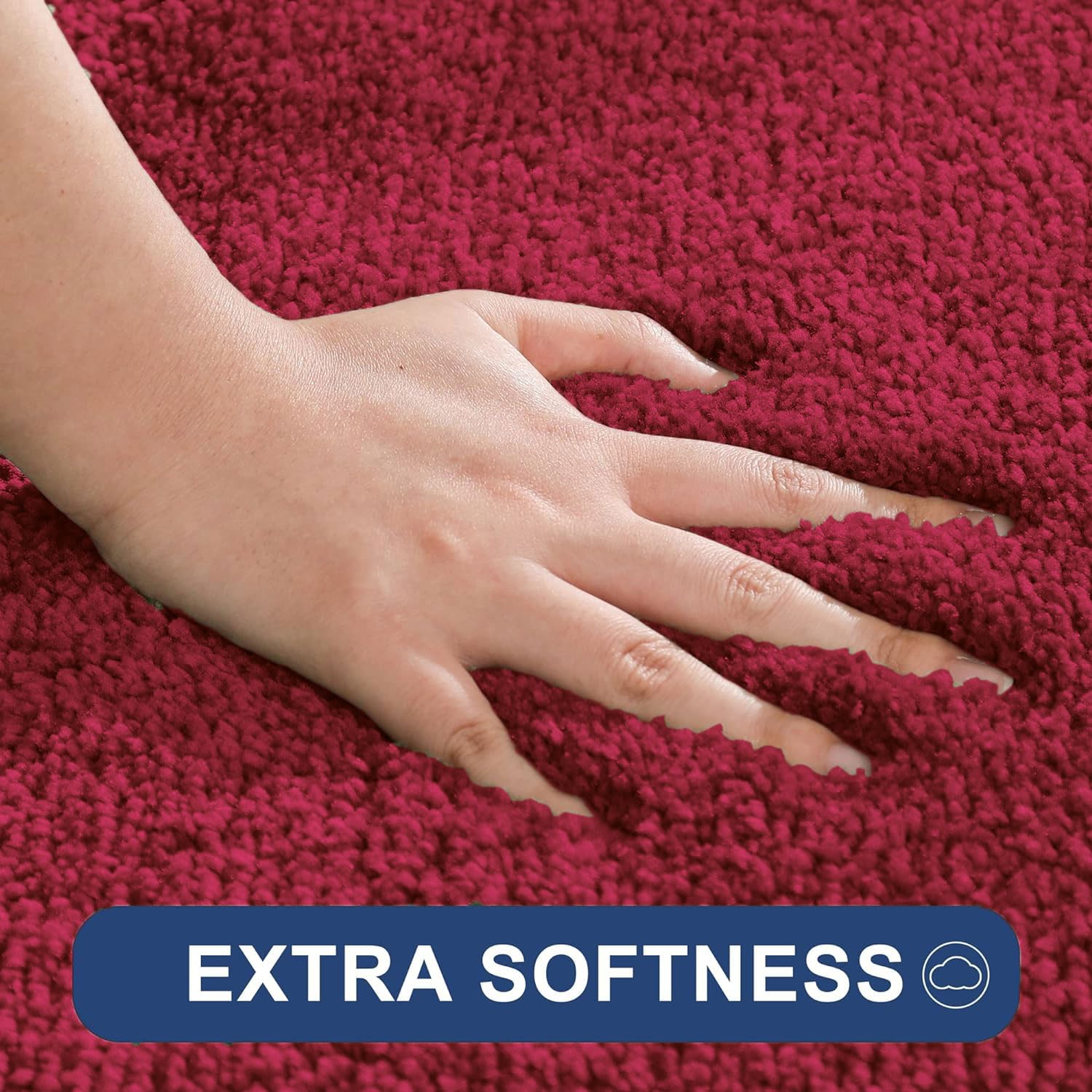 Newman Floor Runner 2500 GSM (2x5 Feet, Maroon)