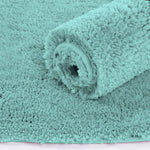 Vegas Microfiber Bath Mat (40x60 cm, Aqua) Pack of 1