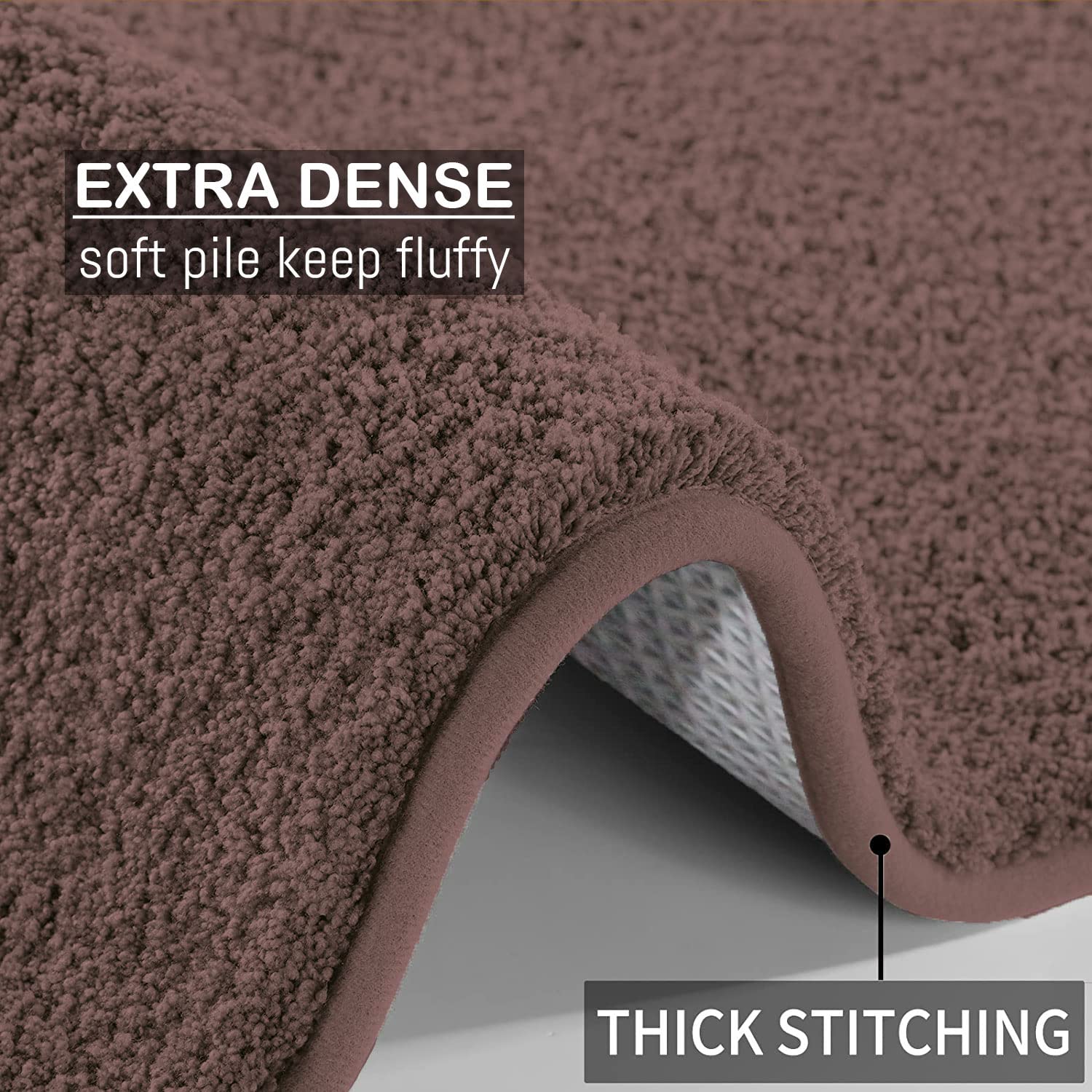 Sensuous Carpet for Bedroom (Coffee, 3x5 Feet)