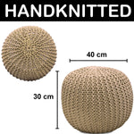 Ottoman Puff for Living Room (Cappuccino ,40x40x30 cm)