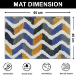 Macau ZigZag Bath Mat (40x60 cm,Yellow)