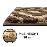 Macau Diamond Bath Mat (40x60 cm,Chocolate)