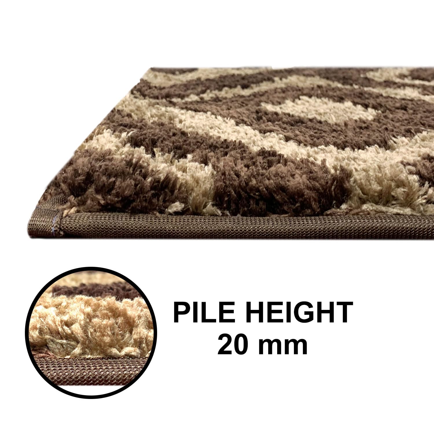 Macau Diamond Bath Mat (40x60 cm,Chocolate)