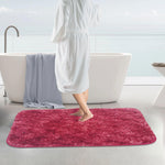 Hawaii Bath mat Anti Skid (Pastel Red, 60 x 90 Cm)