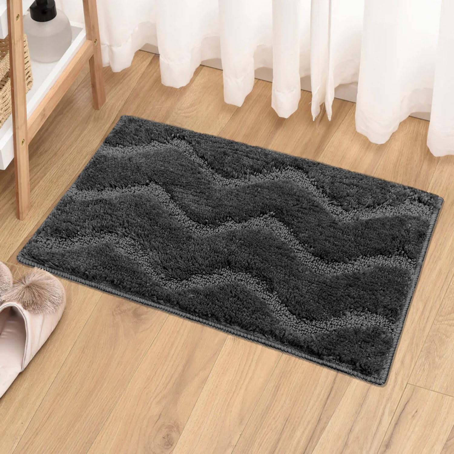 Scotland Waves BathMat (38x58 cm, Silver)