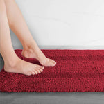 Paris Bath Mat Cotton Super Soft (Maroon, 40 Cm x 60 Cm)