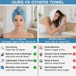 Microfibre Hair Towel Wrap for Women and Men ( 23x63.5 cm, Beige) Pack Of 2