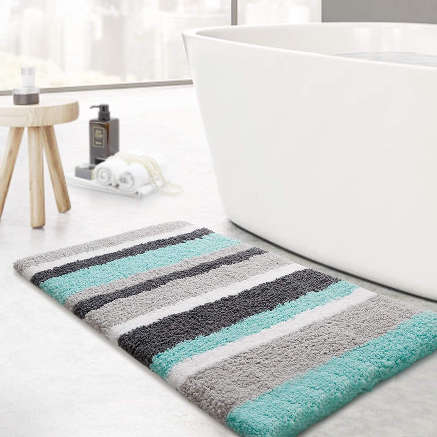 Microfiber Bath Mat  (40x60 cm) Aqua