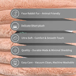 Luxurious Plush Cushion Cover (16 Inch x 16 Inch, Peach)