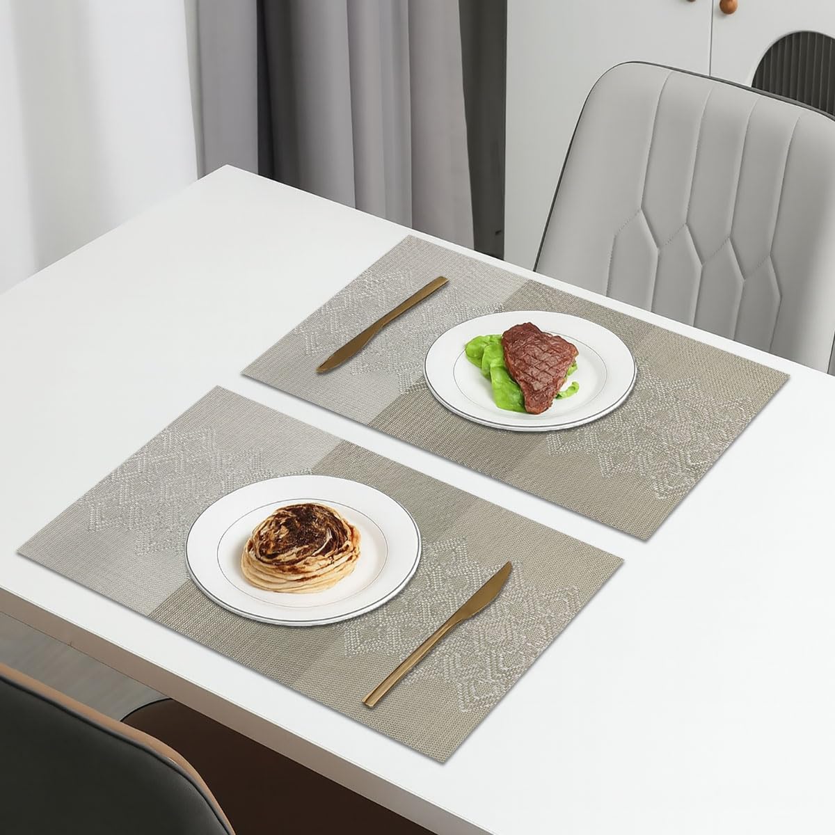 Dining Table Placemat Set of 2 (30x45 CM Multi )
