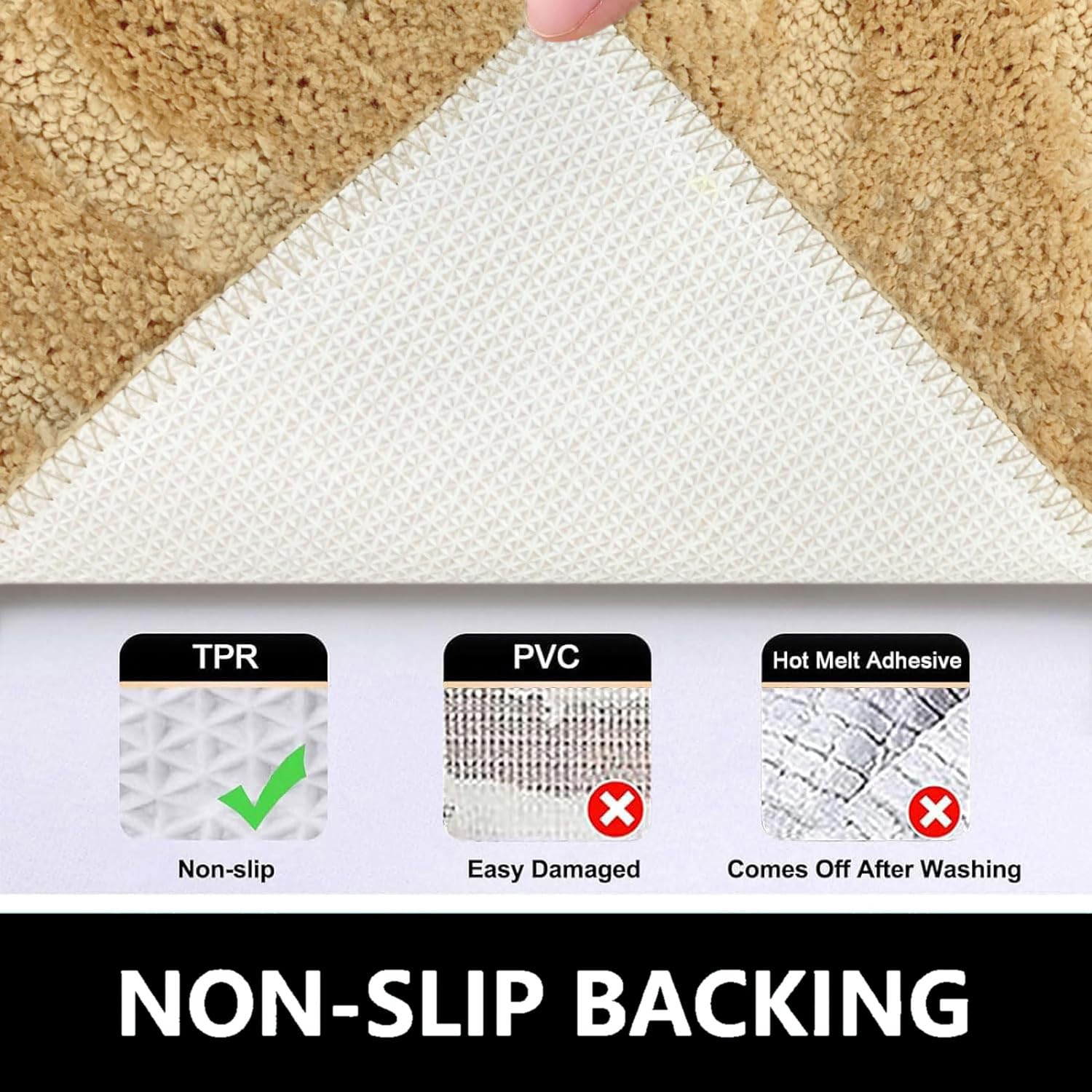 Scotland Diamond Bathmat Mat Pack Of 2 (38x58 cm, Gold)