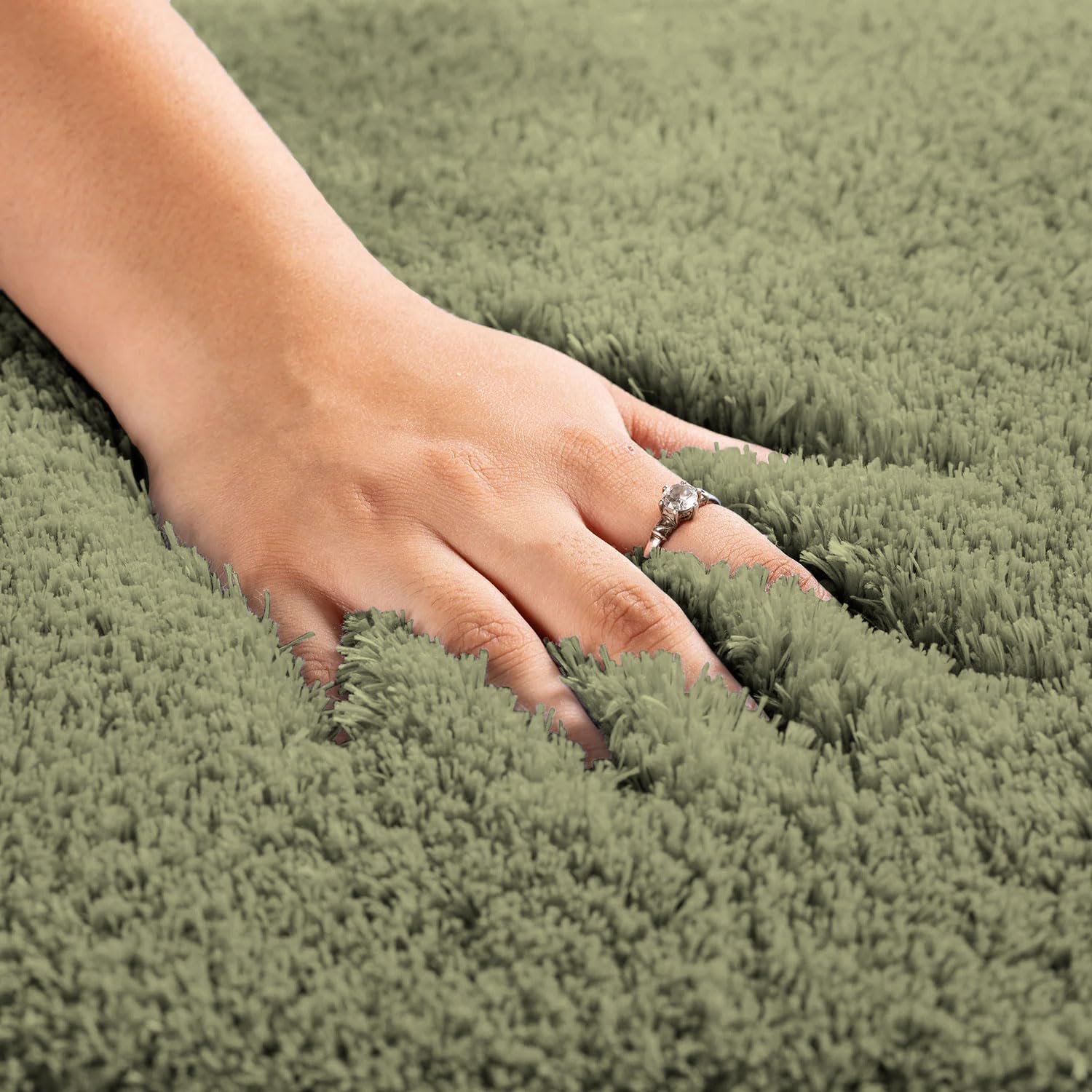 Vegas Carpet For Bedroom,Livingroom(Green,3X5 Feet)