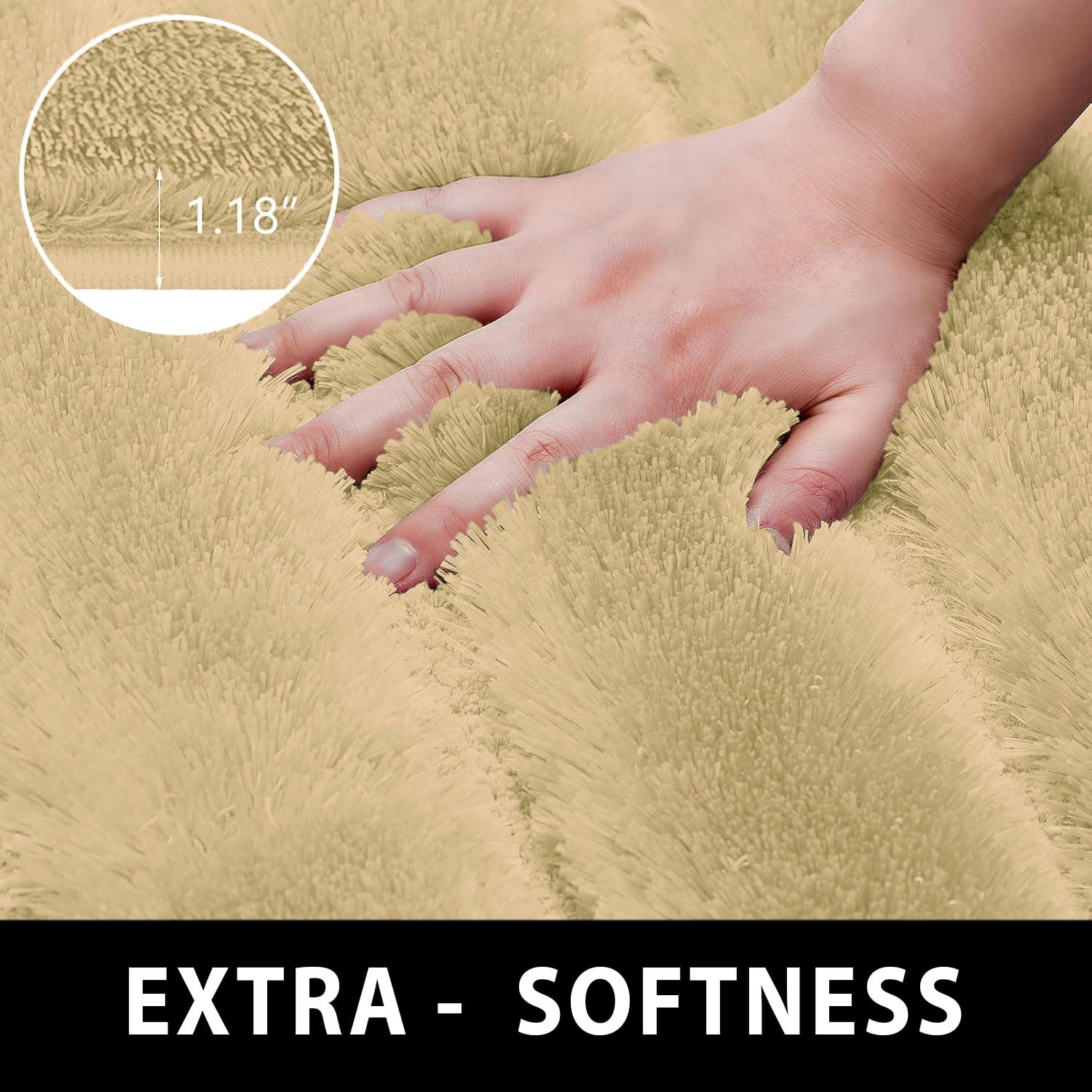 Toronto Bathmat Super Soft Microfiber (40x60 cm, Gold)