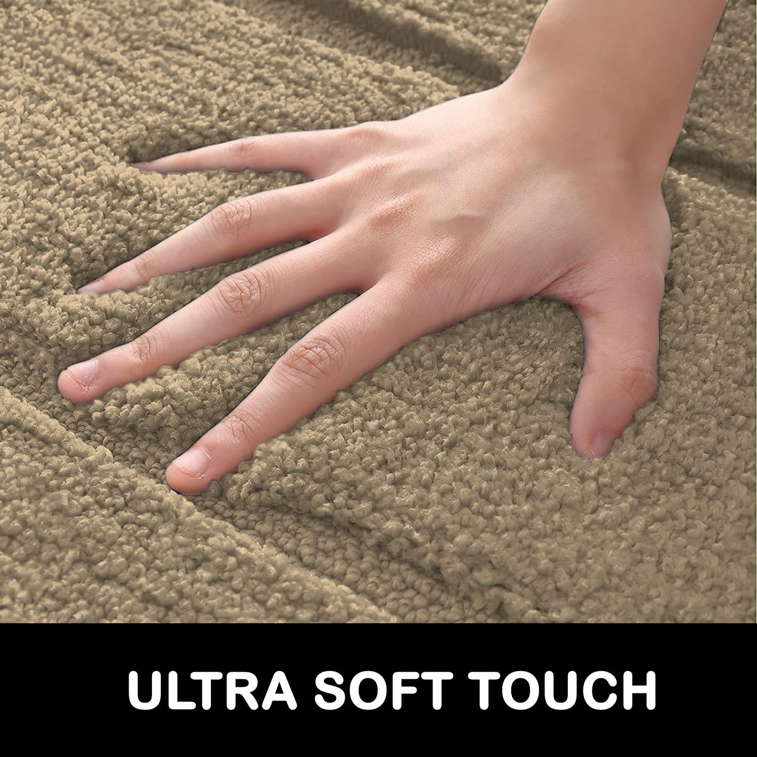 Bathmat 2500 GSM Microfiber Pack of 2 (Anti Gold, 40cm x 60cm)