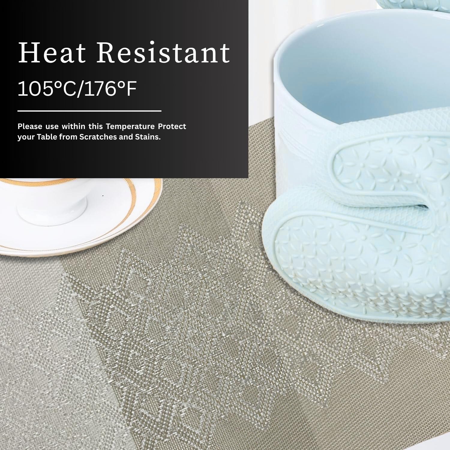 Placemat for Dining Table Set of 6(30x45 CM Multi)