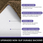 Microfibre Bath Mat For Home 40x60 cm Brown Coffee