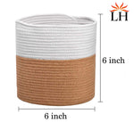 Jute Planter Pots/Storing Basket (Netural Color, 6"x6")