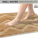 Scotland Waves Bathmat Pack Of 2 (38x58 cm , Gold)