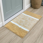 Columbia Bath Mat for Bathroom(Gold, 38x58 cm)
