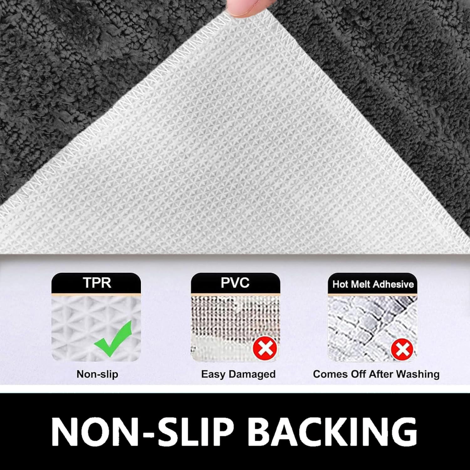 Scotland Maze Cut Bath Mat (38x58 cm, Silver)