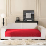 Rabbit Fur Sofa Cover 3 Seater (Maroon, 68x183 cm)