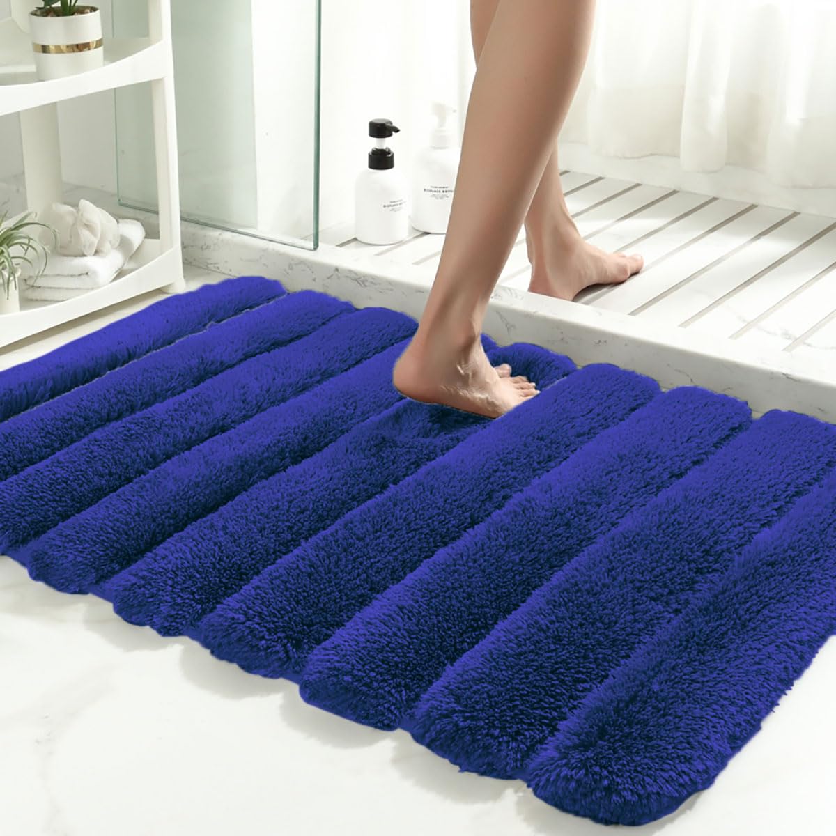 Toronto Bathmat Super Soft Microfiber (40x60 cm, Blue)