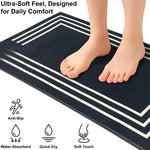 Rubber Doormat Anti Slip (Stripe Design ,35x58 cm)