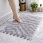 Kyoto Maze Bath Mat Bathroom (40x60 cm, Grey)
