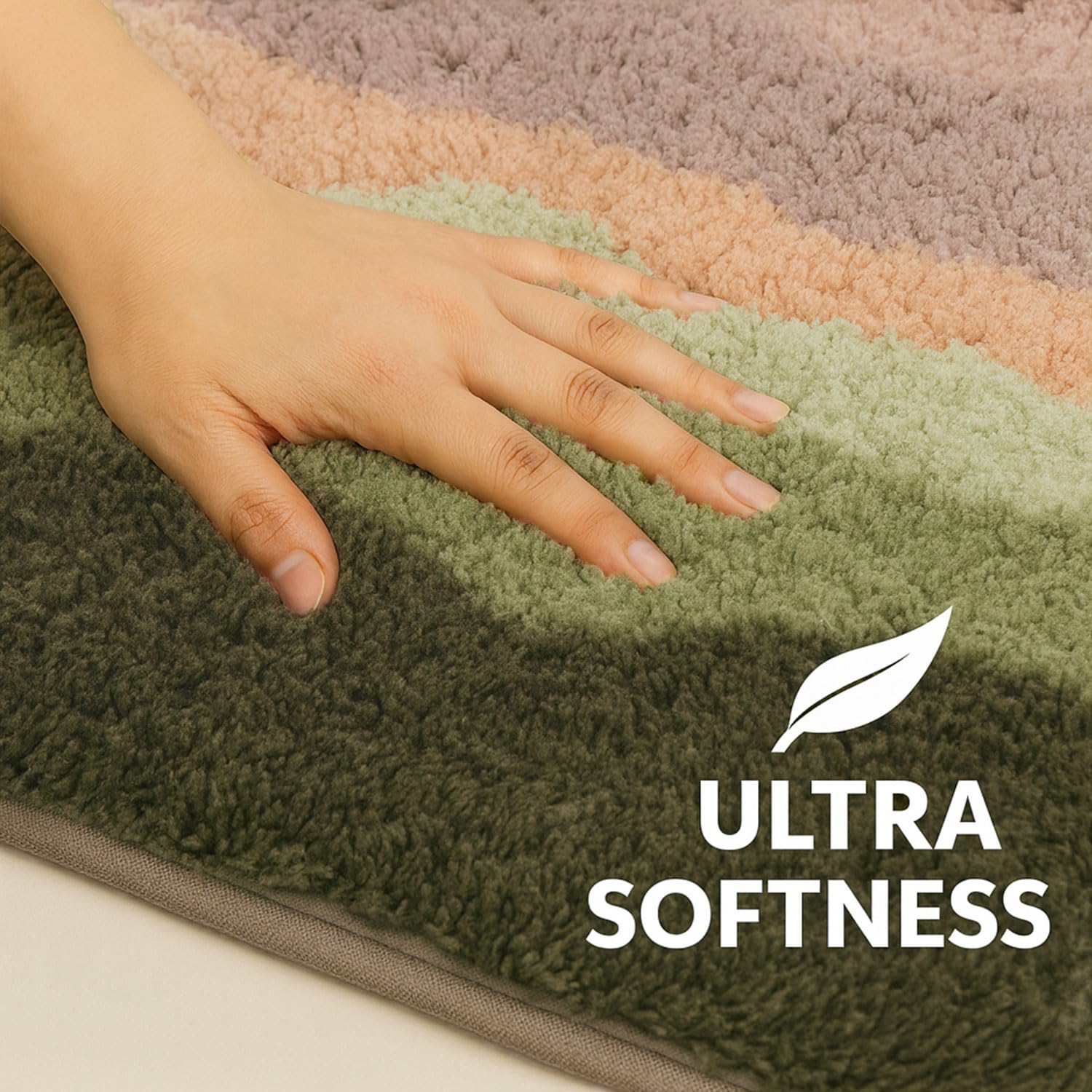 Canada Bath Mat Waves (40x60 cm, Taupe)