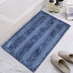 Bathmat 2500 GSM Microfiber Pack of 2 (Blue, 40cm x 60cm)