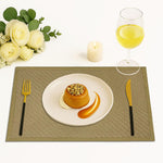 Placemat for Dining Table Set of 6(30x45 CM Yellow)